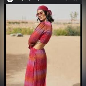 Never Fully Dressed Pink Ombré Dress UK size 14 US size 10 NWT